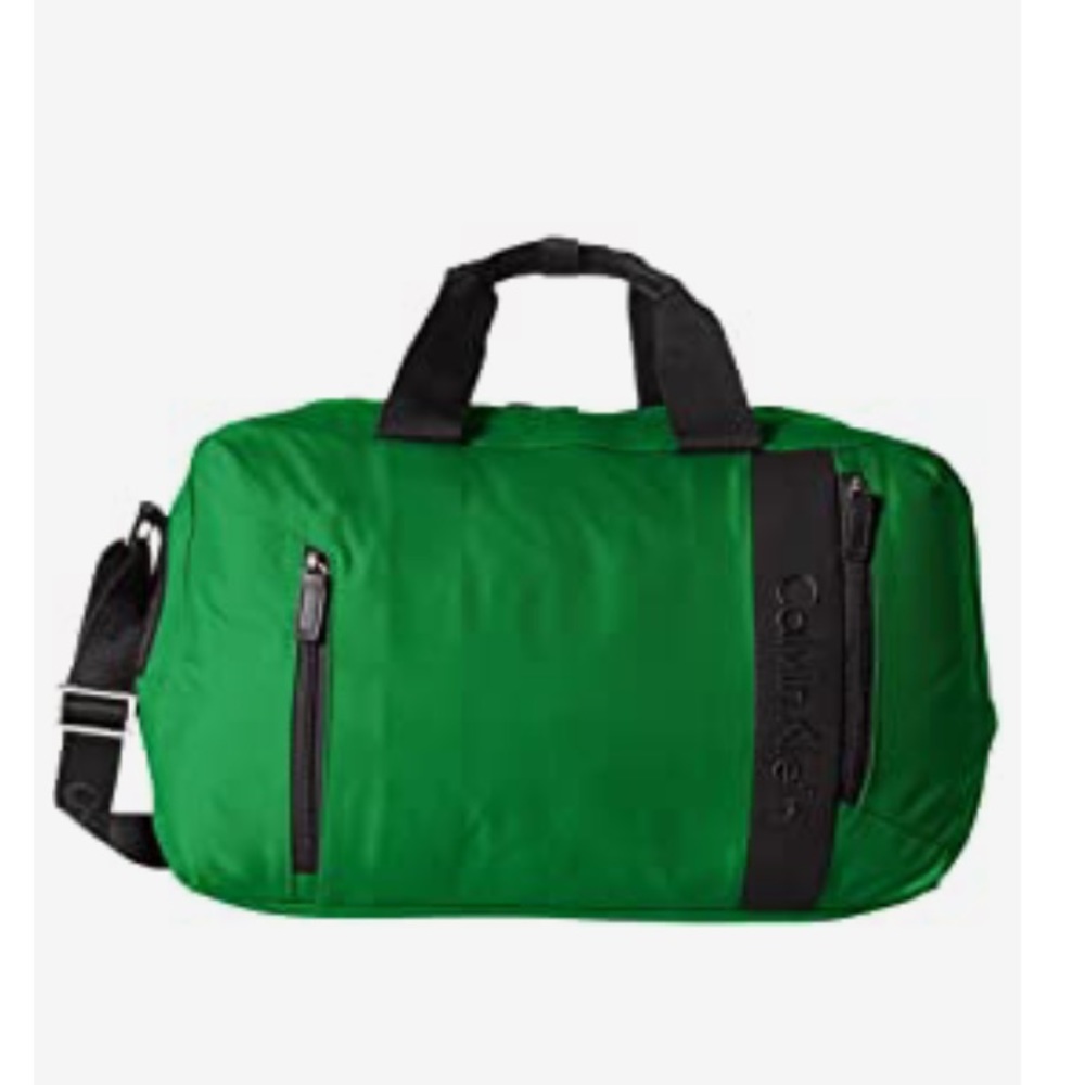 Calvin Klein-Northport 2.0 Duffel Kelly Green 20in x 12in MULTI-ZIP-LAST ONE-NWT